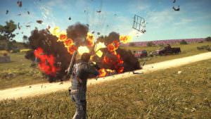 Just Cause 3 exploding car