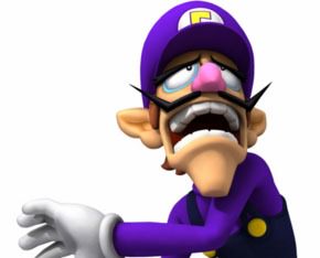 Waluigi looking shocked