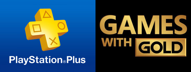PlayStation Plus & Xbox Games with Gold logos