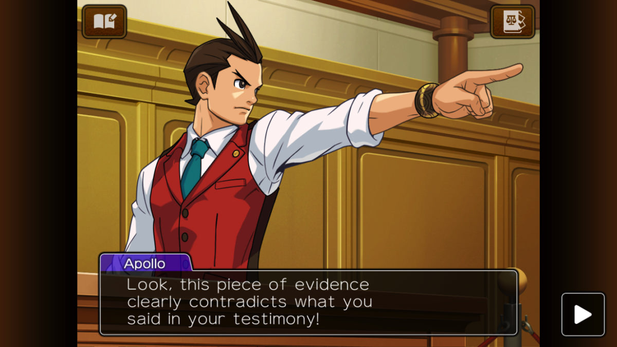 Screenshot of Phoenix Wright: Ace Attorney Trilogy (Nintendo