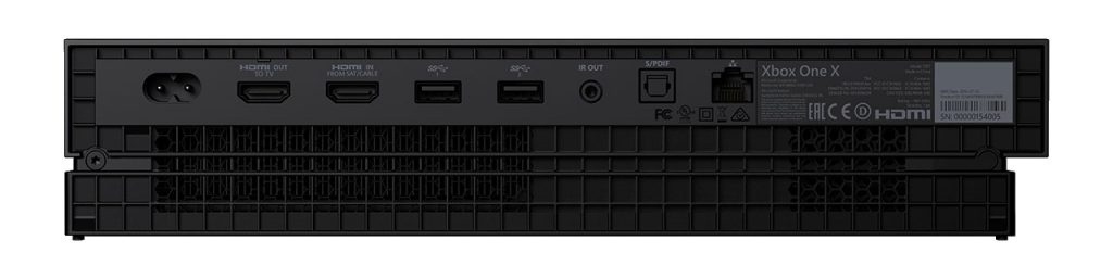 Xbox One X Rear Ports