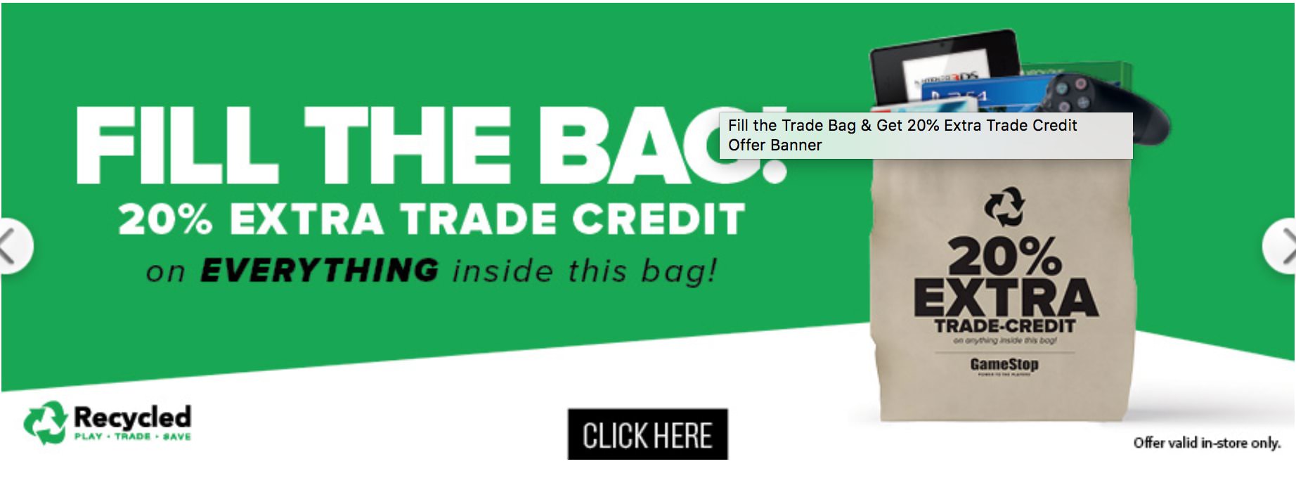 Trade Bag Incentive